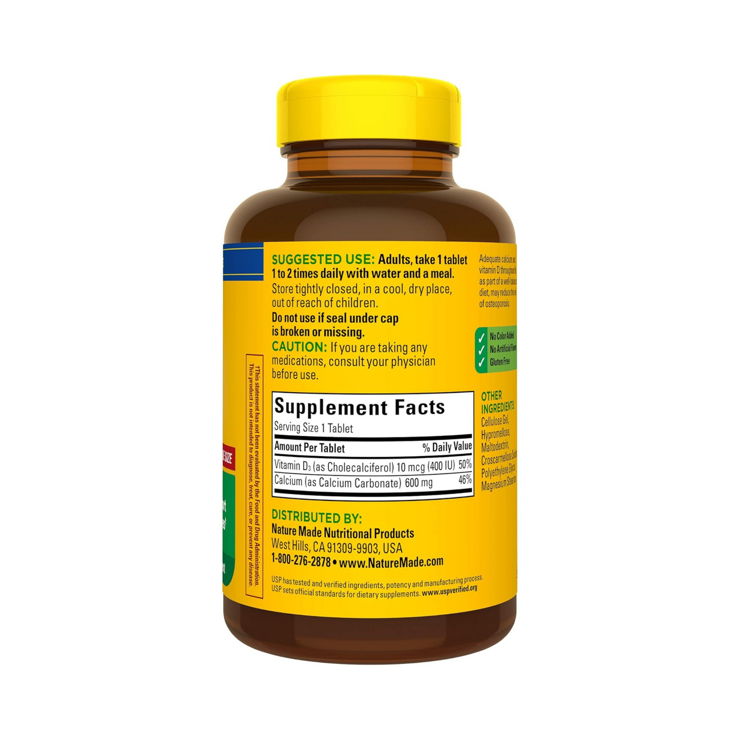 Combo Nature Made Cálcio 600 mg com Vitamina D3, 220 Comprimidos + Doctor's Best Magnésio de Alta Absorção 100 mg, 120 Comprimidos + Healthy Origins Vitamina K2 MK7 100 mcg, 180 Softgels