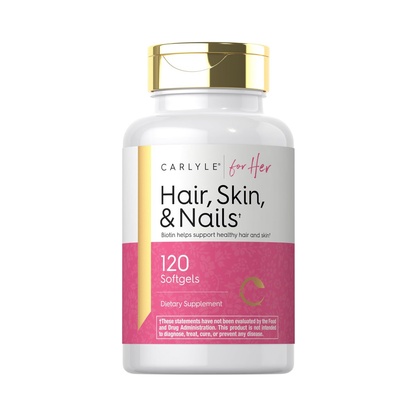 Carlyle Vitamina para Cabelo, Pele e Unhas, 120 Cápsulas