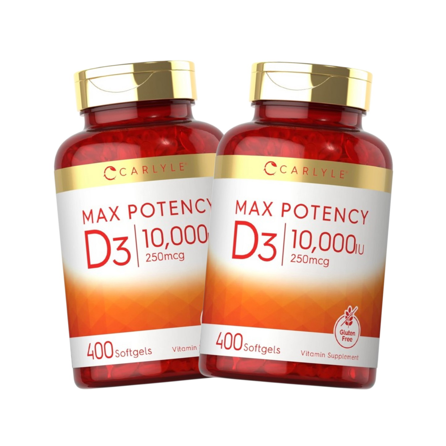 Combo 2x Carlyle Vitamina D3 400UI (10mcg), 400 Comprimidos