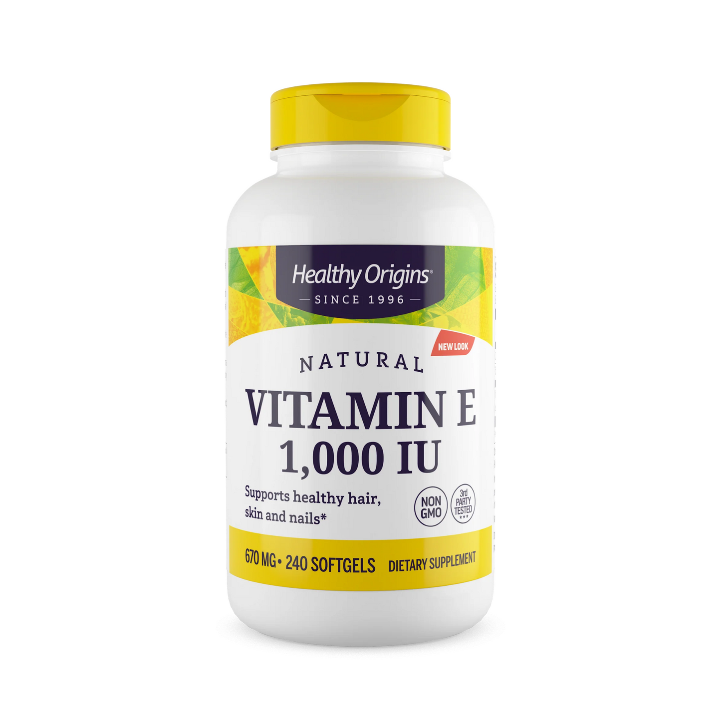 Healthy Origins Vitamin E - 1000 IU (Natural) Mixed Toco. 240 Gels