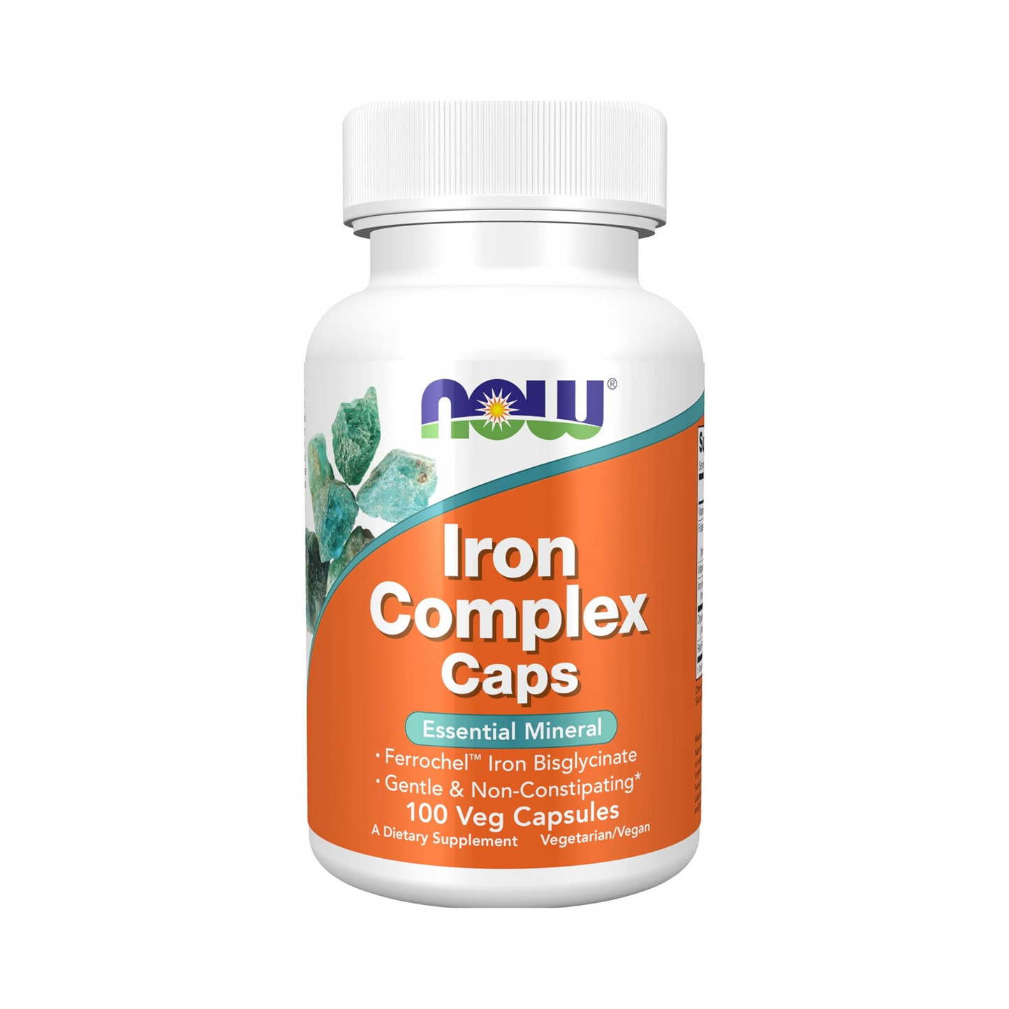 NOW Foods Iron Complex, 100 Cápsulas Vegetais