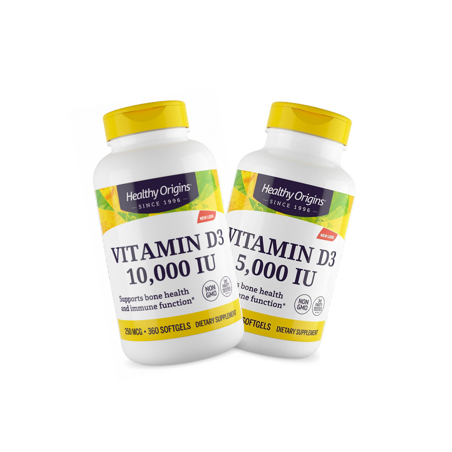 Combo 1 Healthy Origins, Vitamina D3 10000IU 360 Softgels + 1 Healthy Origins Vitamina D3 5000IU 360 Softgels