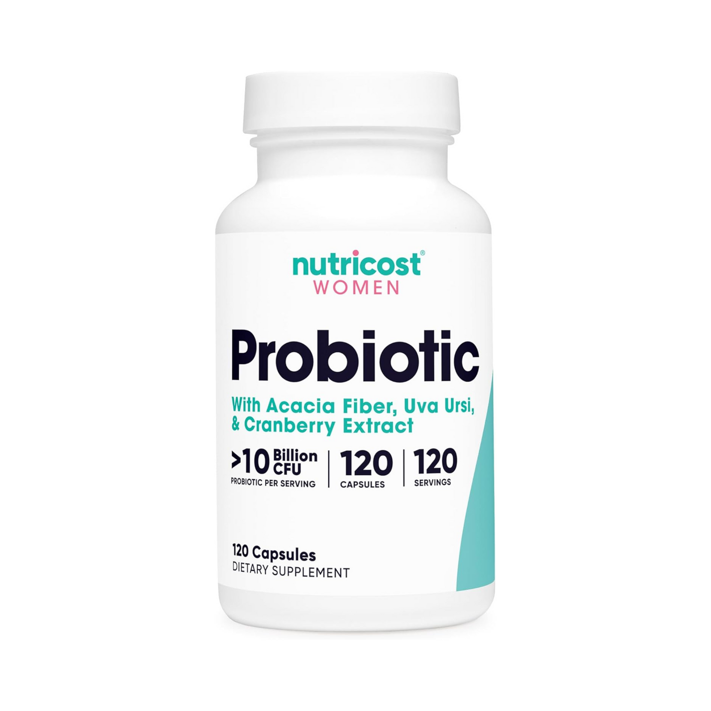Nutricost Probiótico Feminino 10 Bilhões CFU, 120 Cápsulas
