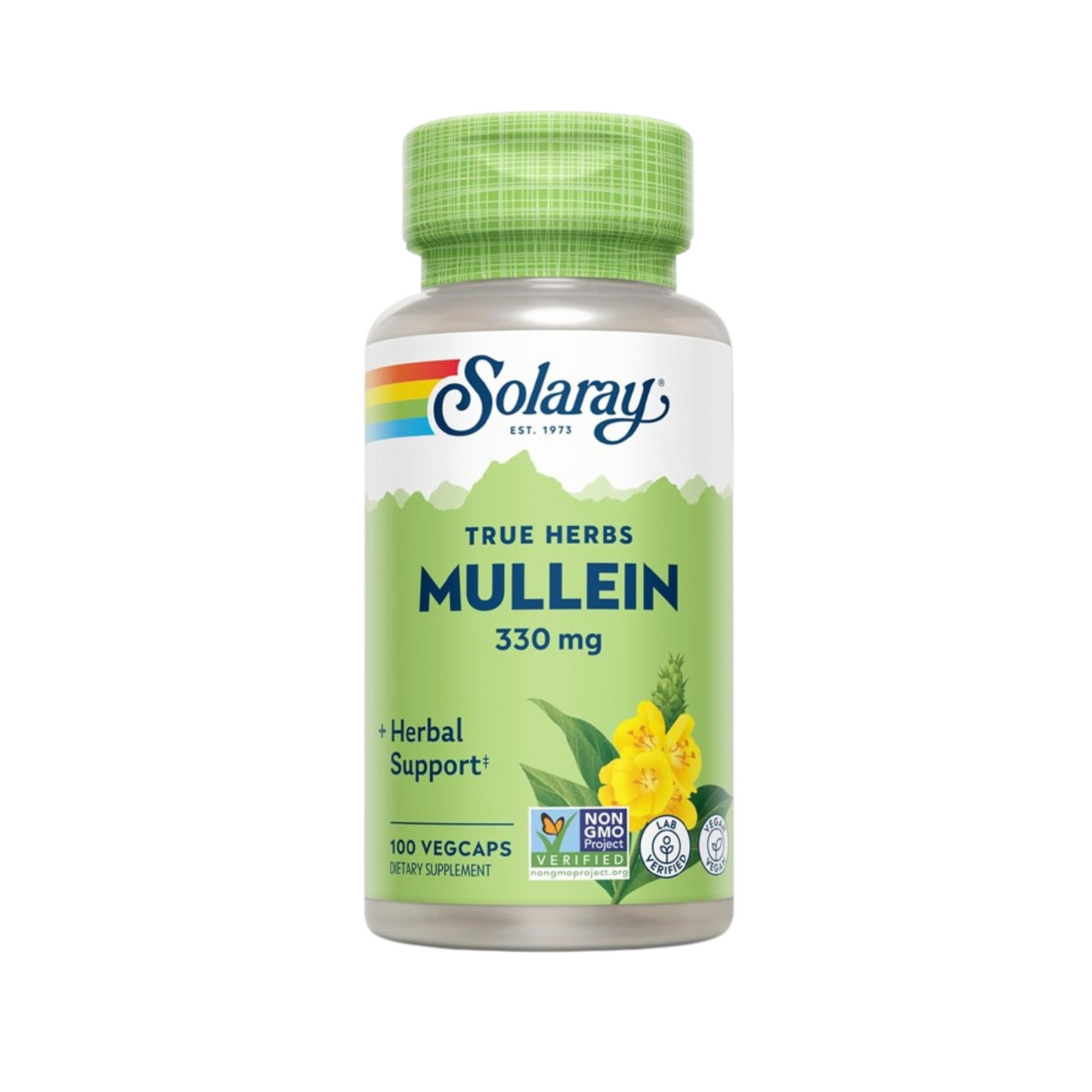 Solaray Mullein Leaf 330 mg, 100 Cápsulas Vegetais