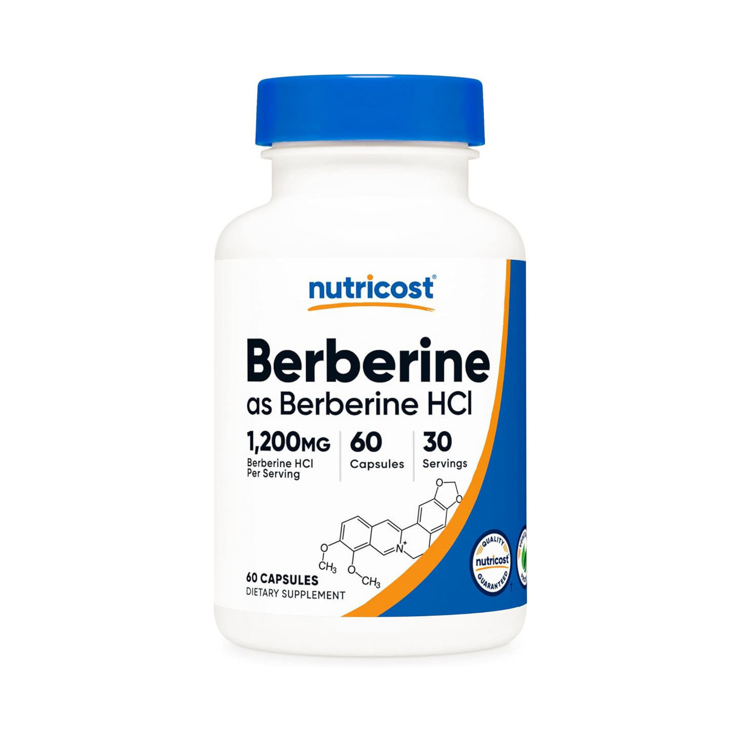Nutricost Berberina HCl 600 mg, 60 Cápsulas Vegetarianas