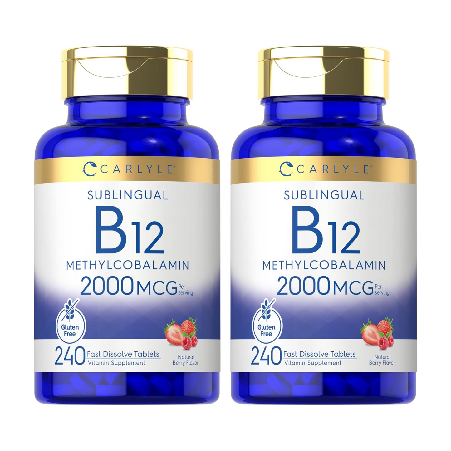 Combo 2x Carlyle Vitamina Methyl B-12 2000 MCG em 2 Cápsulas 240 Cápsulas