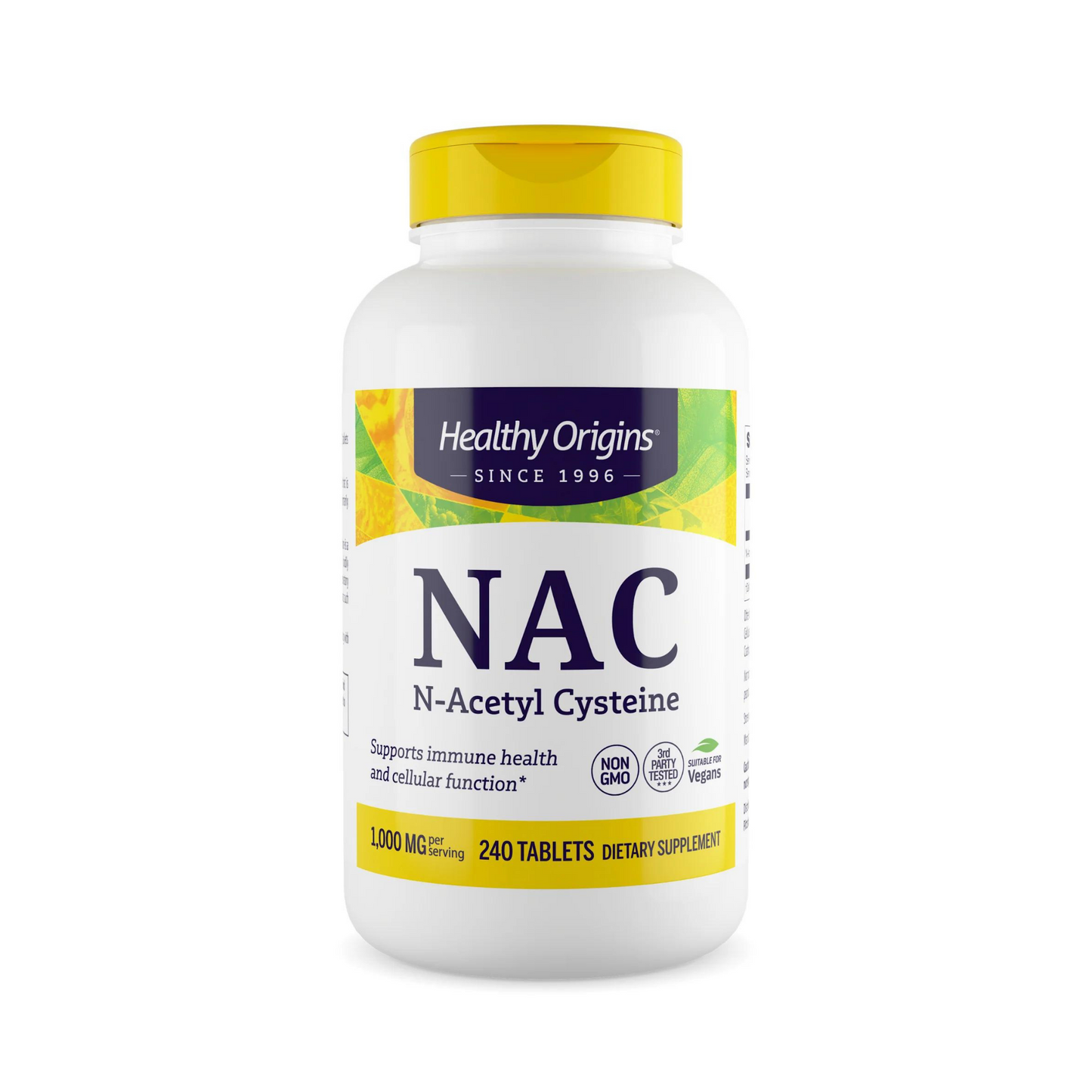 Healthy Origins N-acetil-L-cisteína (NAC) 1000 mg, 240 comprimidos