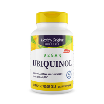 Healthy Origins Ubiquinol 100 mg (Forma Ativa de CoQ10) - 60 Cápsulas de Gel