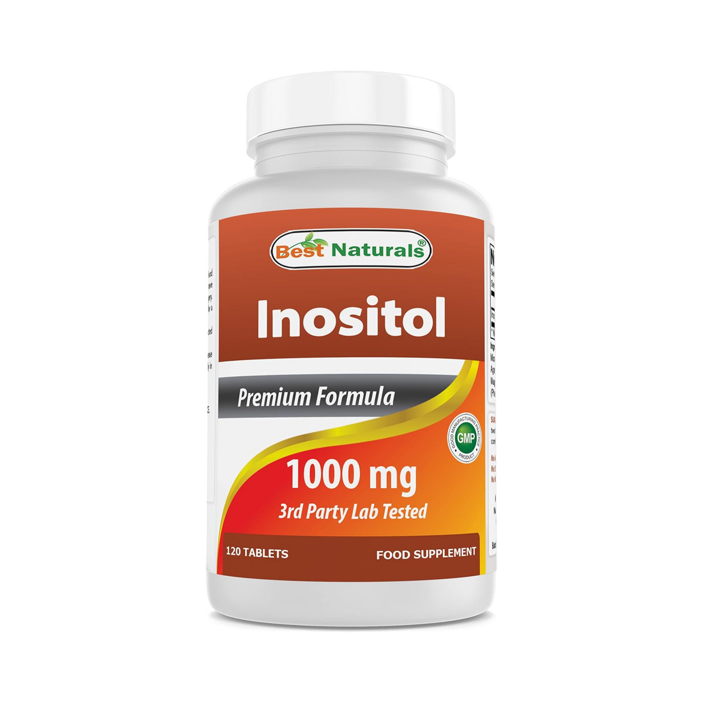 Best Naturals Inositol 1000 mg, 120 Comprimidos