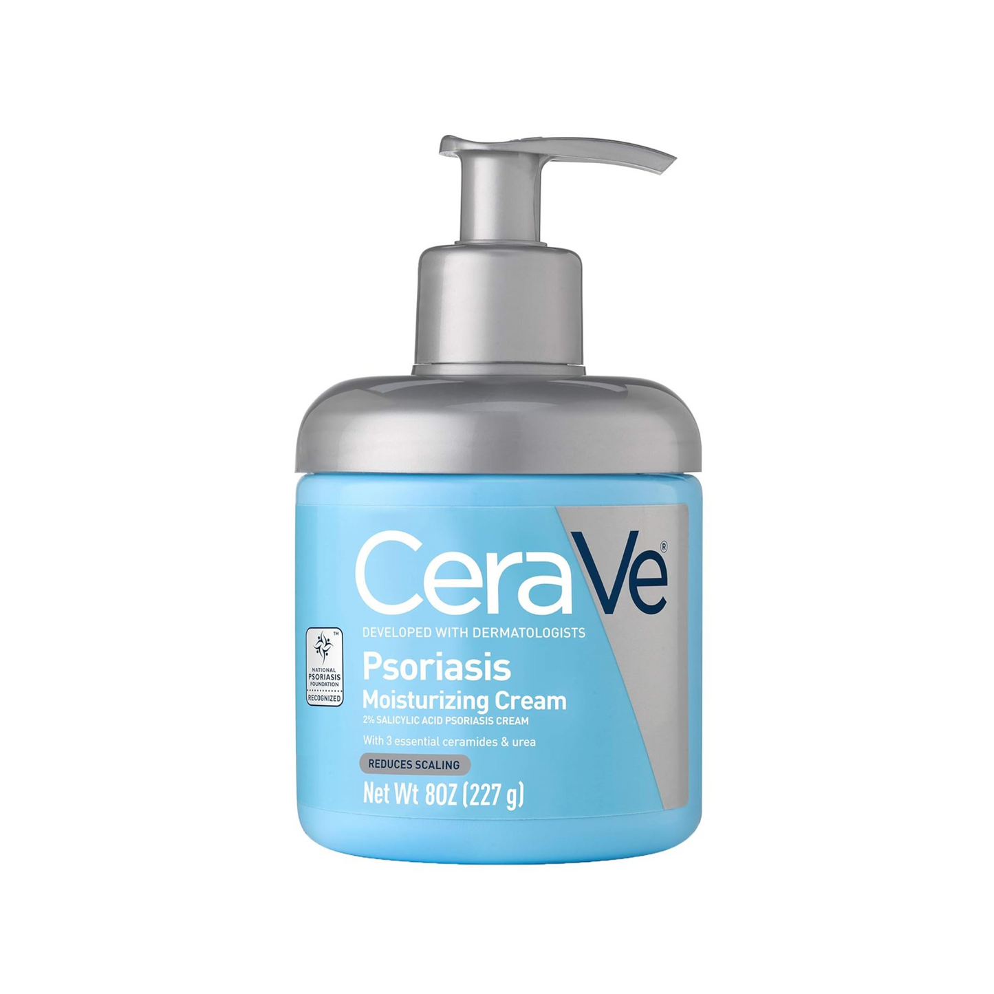 CeraVe Creme Hidratante para Psoríase, com Ácido Salicílico e Ureia, 226 g (8 oz)