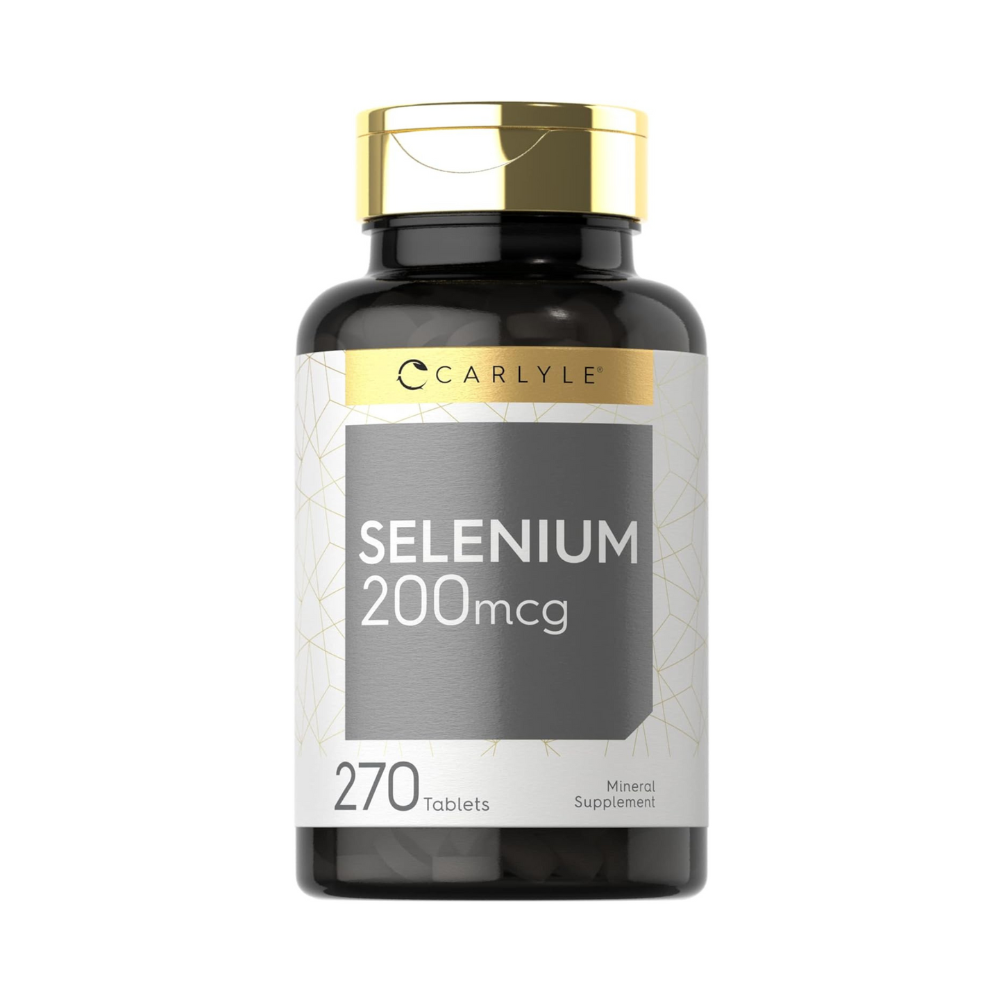 Carlyle Suplemento de Selênio, 200 mcg, 250 Comprimidos