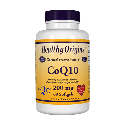 Healthy Origins CoQ10 - 200 mg (Kaneka Q10®)  60 Gels