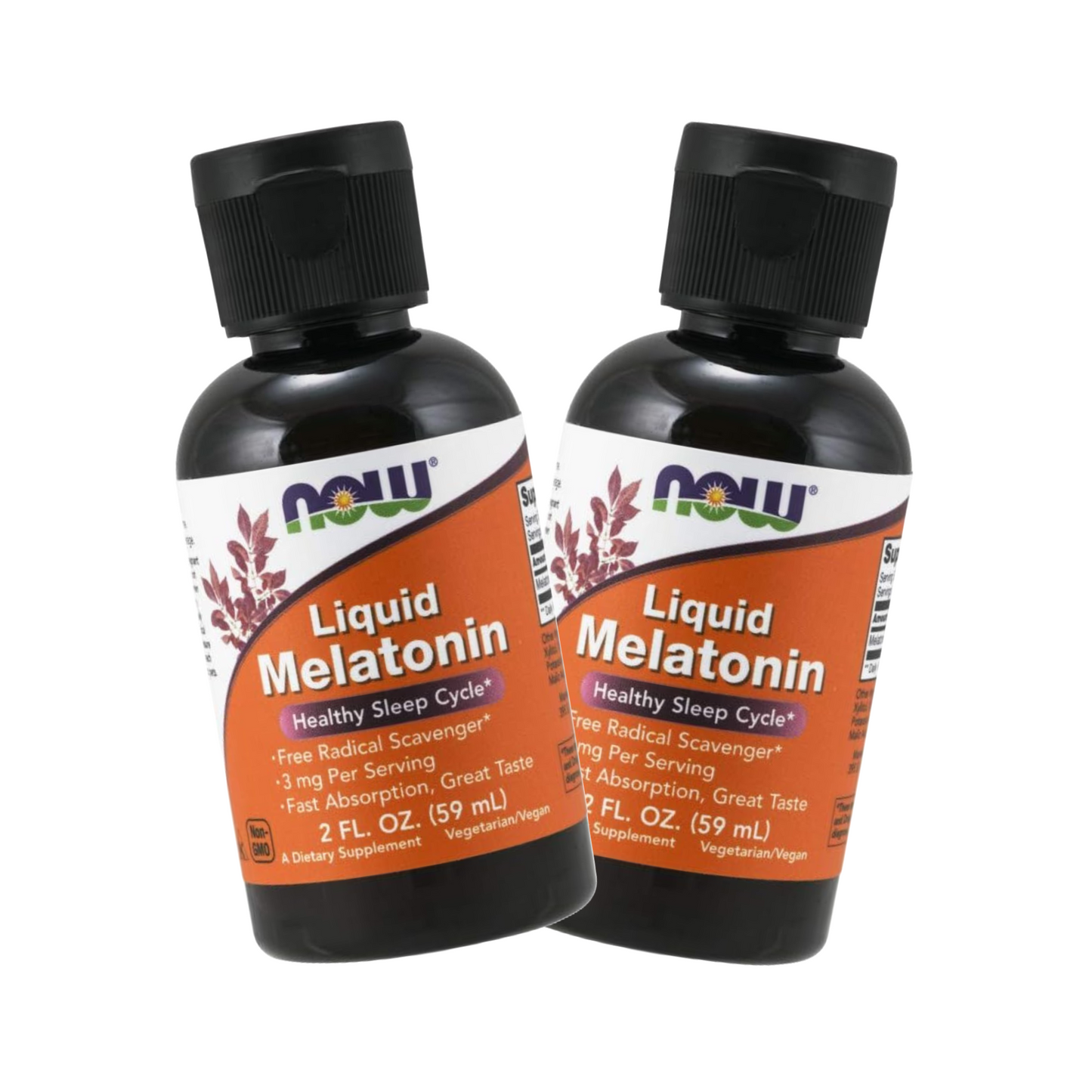 Combo 2 Now, Melatonina Líquida, 3 mg por Porção, 60 ml
