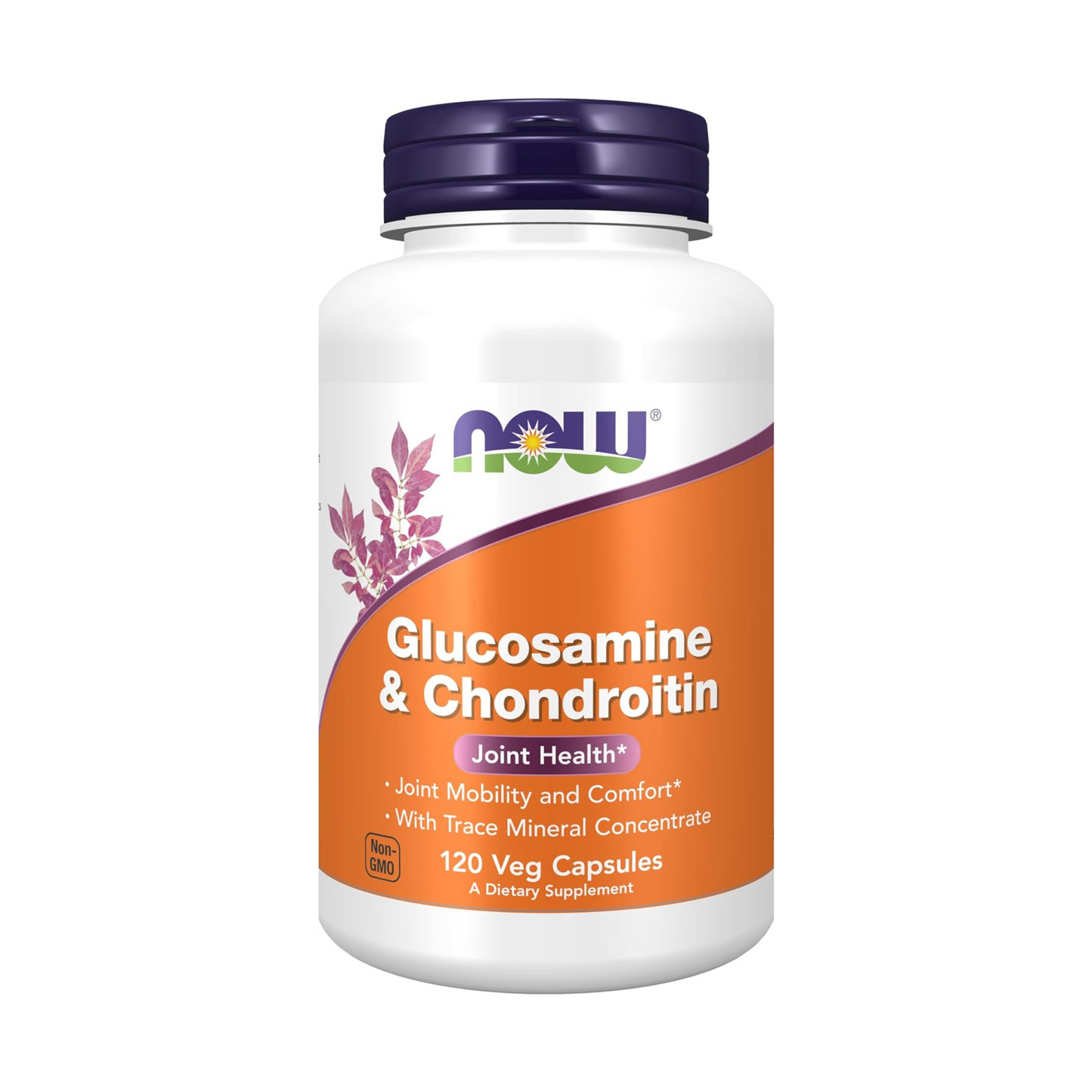 NOW Suplementos, glucosamina e condroitina 120 cápsulas