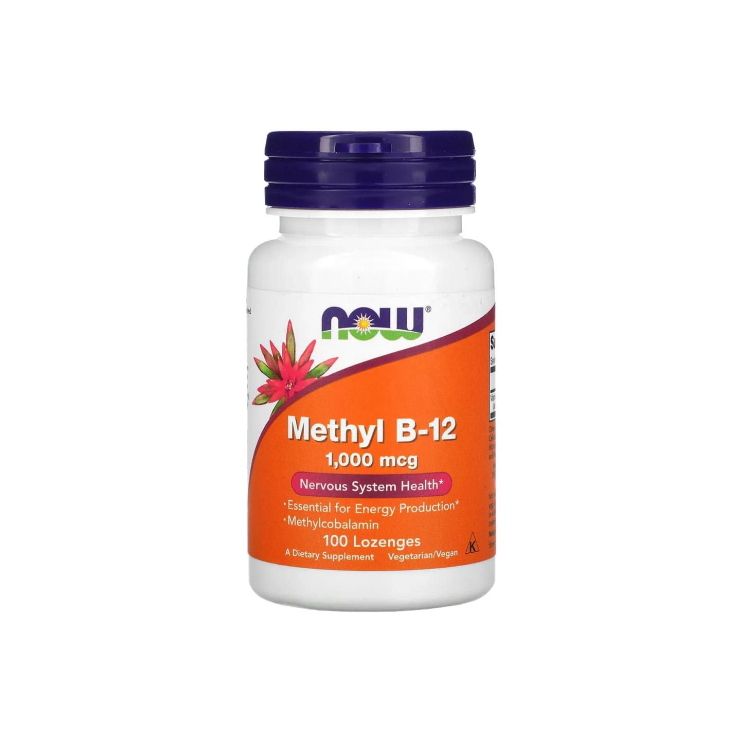 NOW Foods Metil B-12 1000 mcg 100 Pastilhas