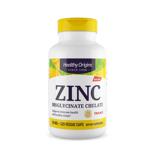 Healthy Origins Zinc Bisglycinate Chelate 50 mg 120 Vcaps