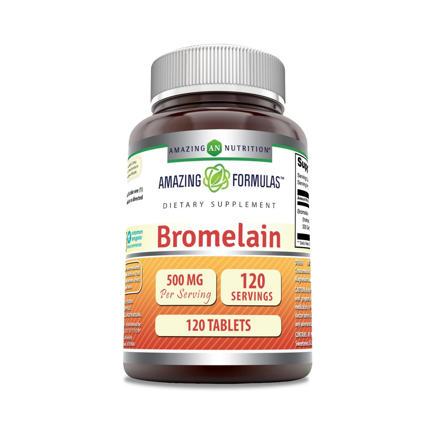 Amazing Formulas Bromelina 500mg, 120 Comprimidos
