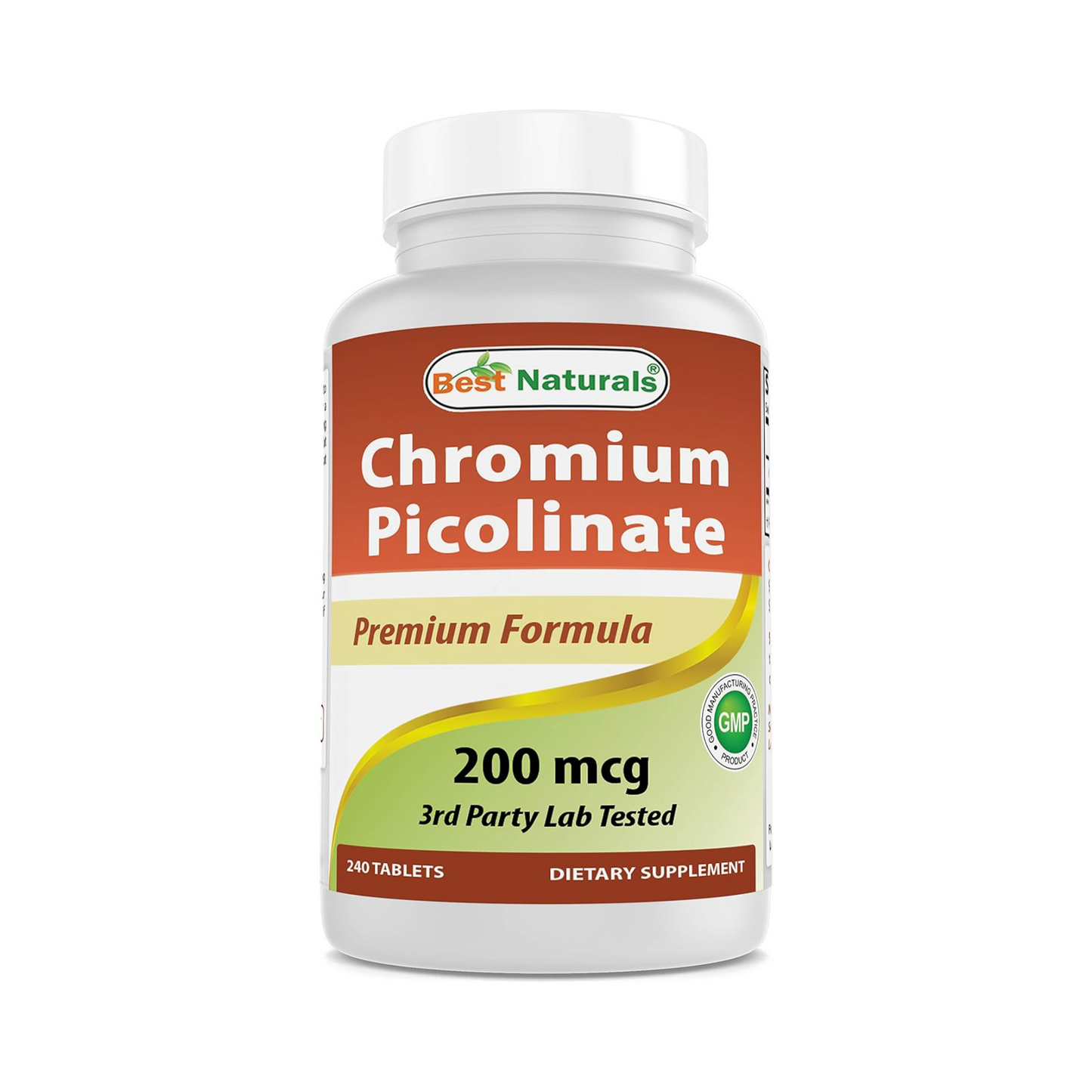 Best Naturals Chromium Picolinate, 1000 mcg, 240 Comprimidos