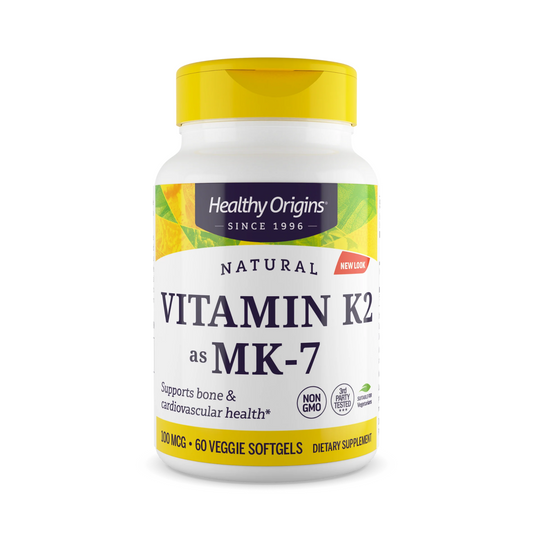 Healthy Origins Vitamin K2 & MK-7 100 mcg. - Veggie Gels 60 Vgels