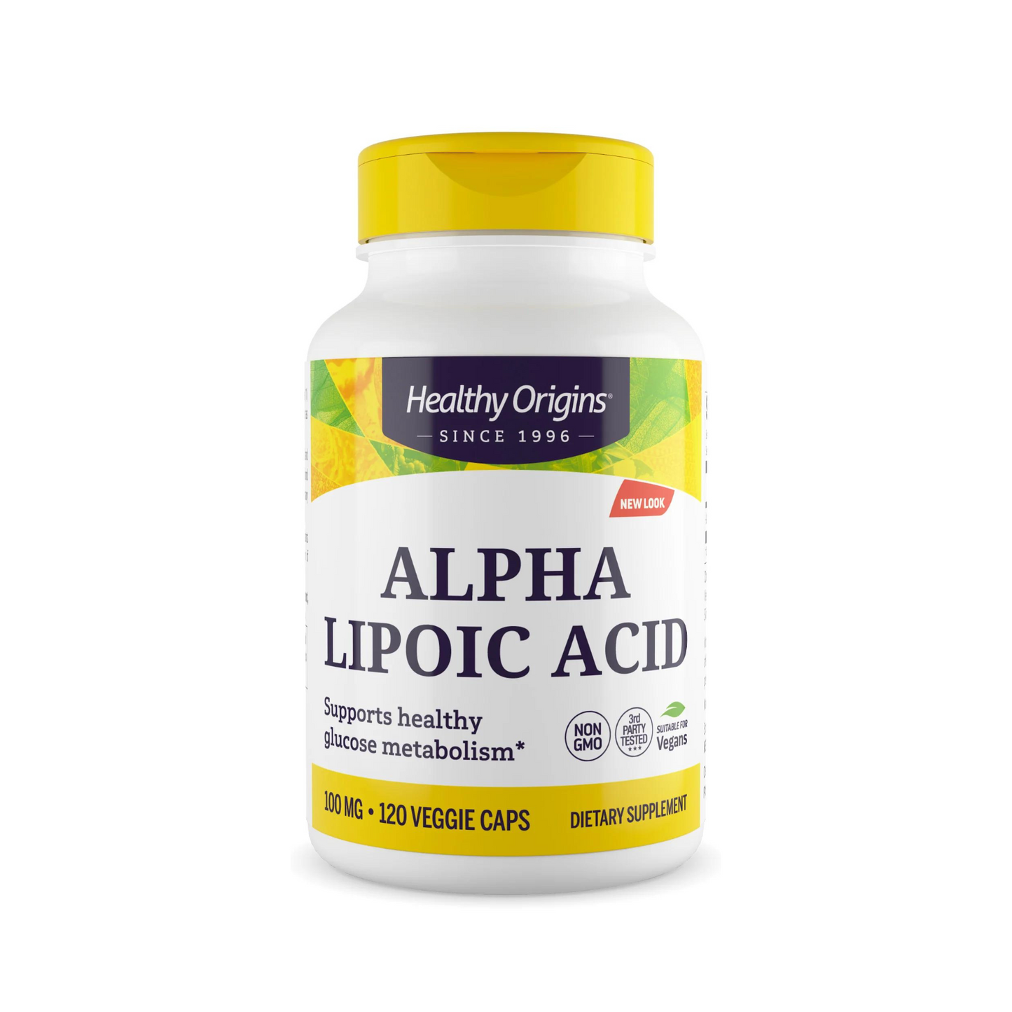 Healthy Origins Ácido Alfa Lipóico 100 mg, 120 Cápsulas