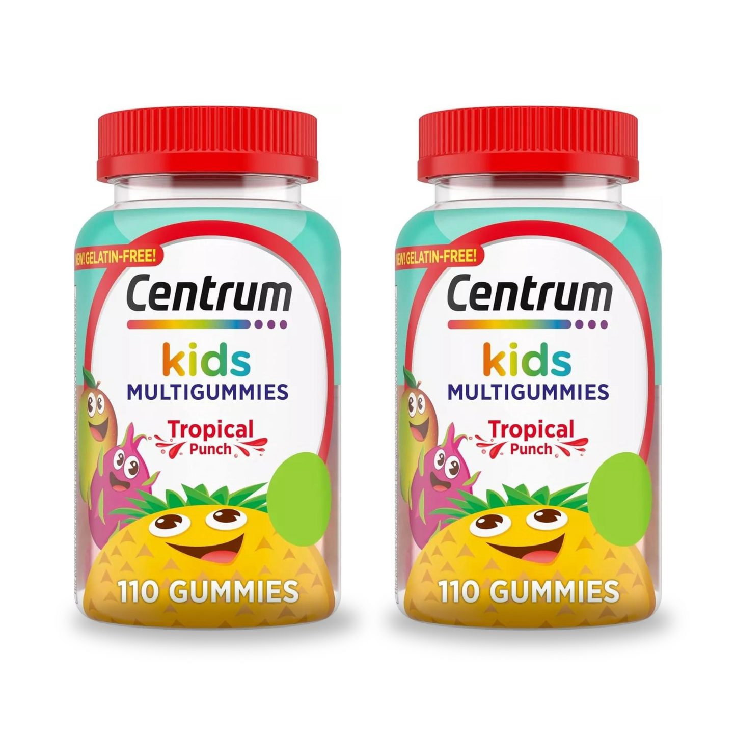 Combo 2x Suplemento Centrum Kids Multivitamínico, 110 Gomas
