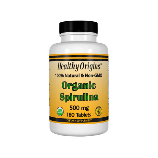 Healthy Origins Spirulina 500 mg (Organic) 180 Tabs