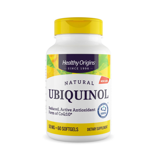 Healthy Origins Ubiquinol 50 mg (Forma Ativa de CoQ10) - 60 Cápsulas em Gel