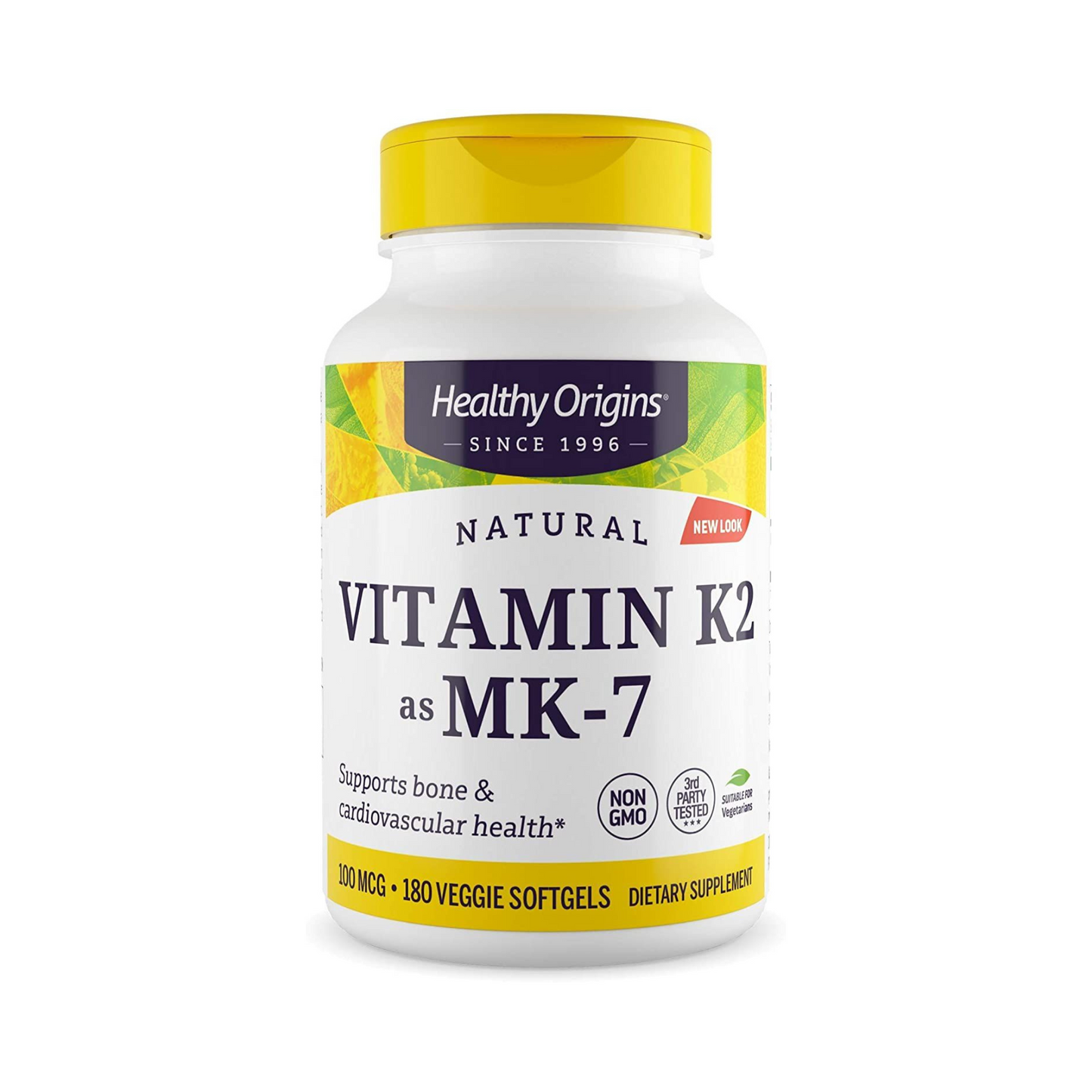 Healthy Origins Vitamina K2 MK7 100 mcg, 180 Softgels
