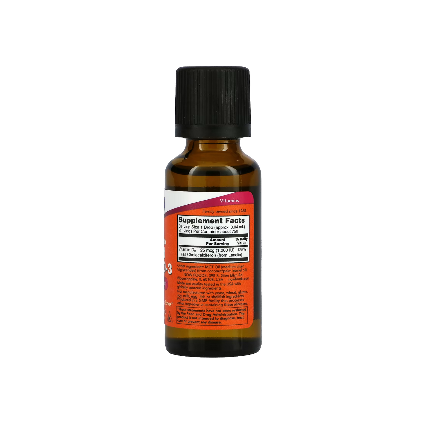 Combo Healthy Origins Vitamina D3 10000 IU, 360 Softgels + NOW Foods Vitamina D3 Líquida Força Extra 25 mcg (1000 UI), 30 ml