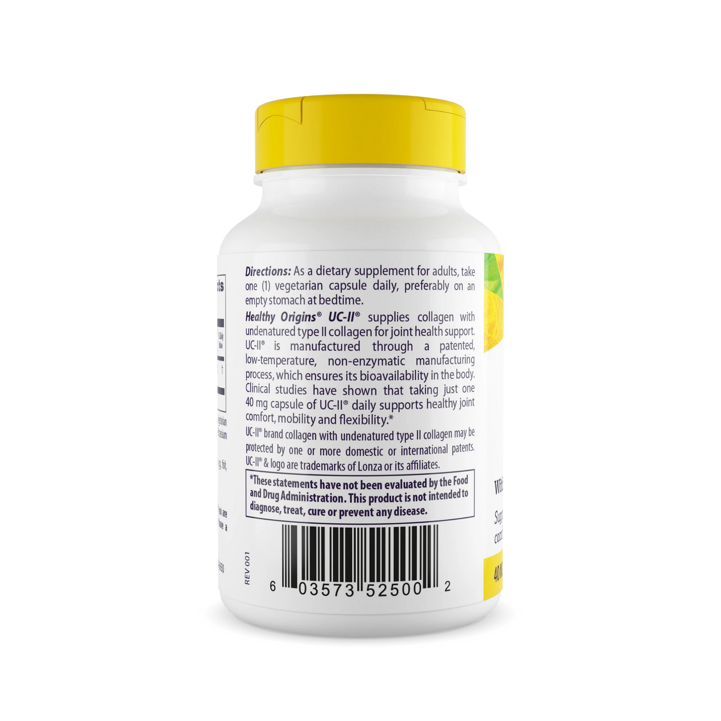 Healthy Origins UC•II 40 mg (With Undernatured Type II Collagen) 120 Vcaps