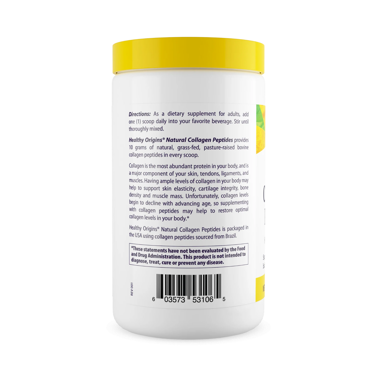 Healthy Origins, Collagen Peptides, Hyrdolyzed Type I & III 10.6 oz
