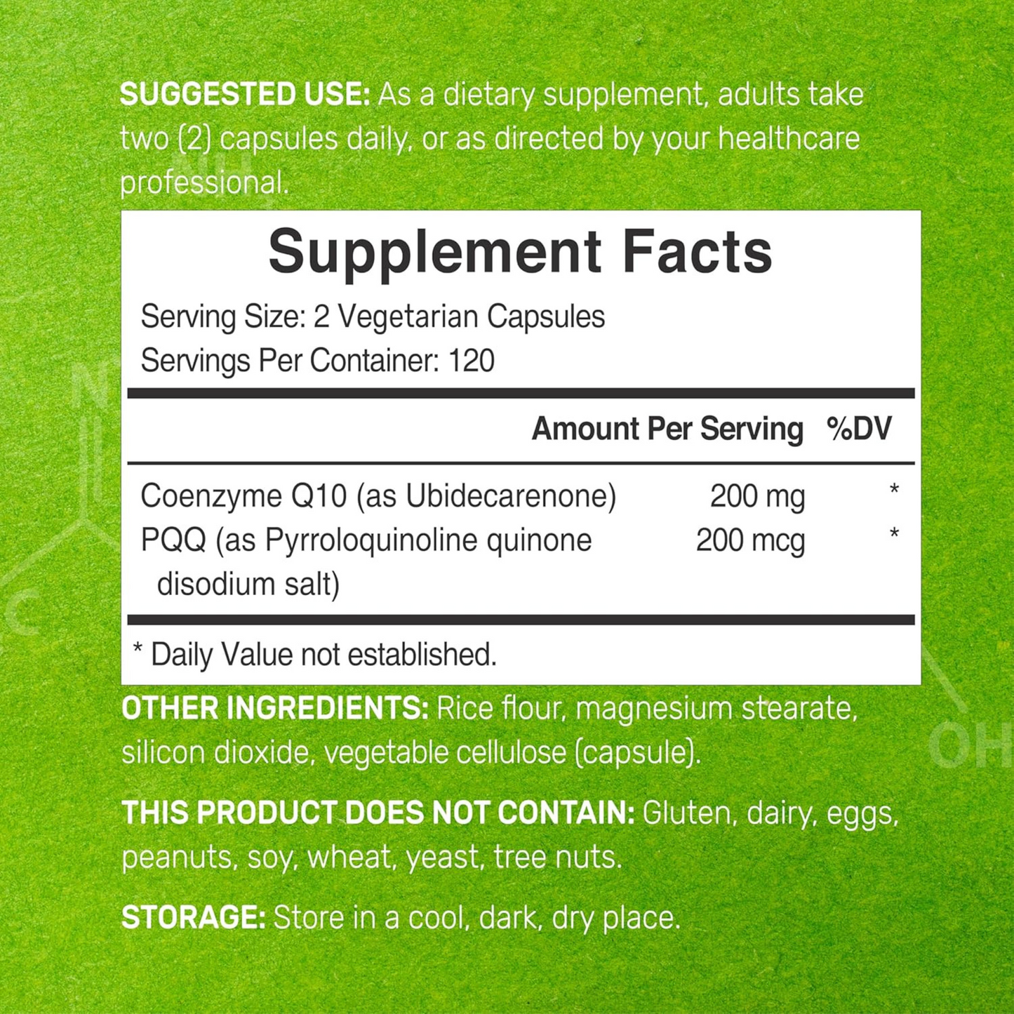 Deal Supplement CoQ10 200 mg + PQQ 200 mcg 240 Cápsulas Vegetais