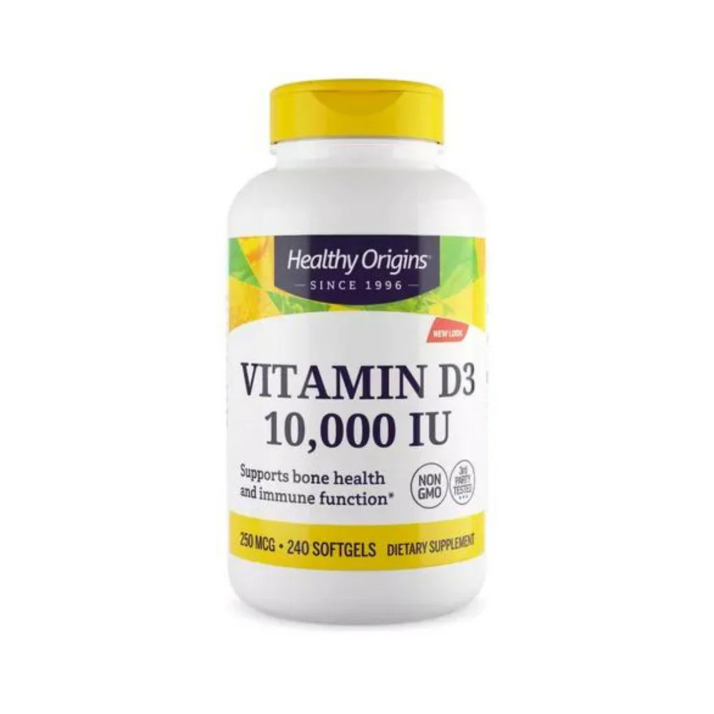 Combo Doctor's Best Magnésio de Alta Absorção 120 Comprimidos + Healthy Origins Vitamina D3 10.000 UI 240 Cápsulas
