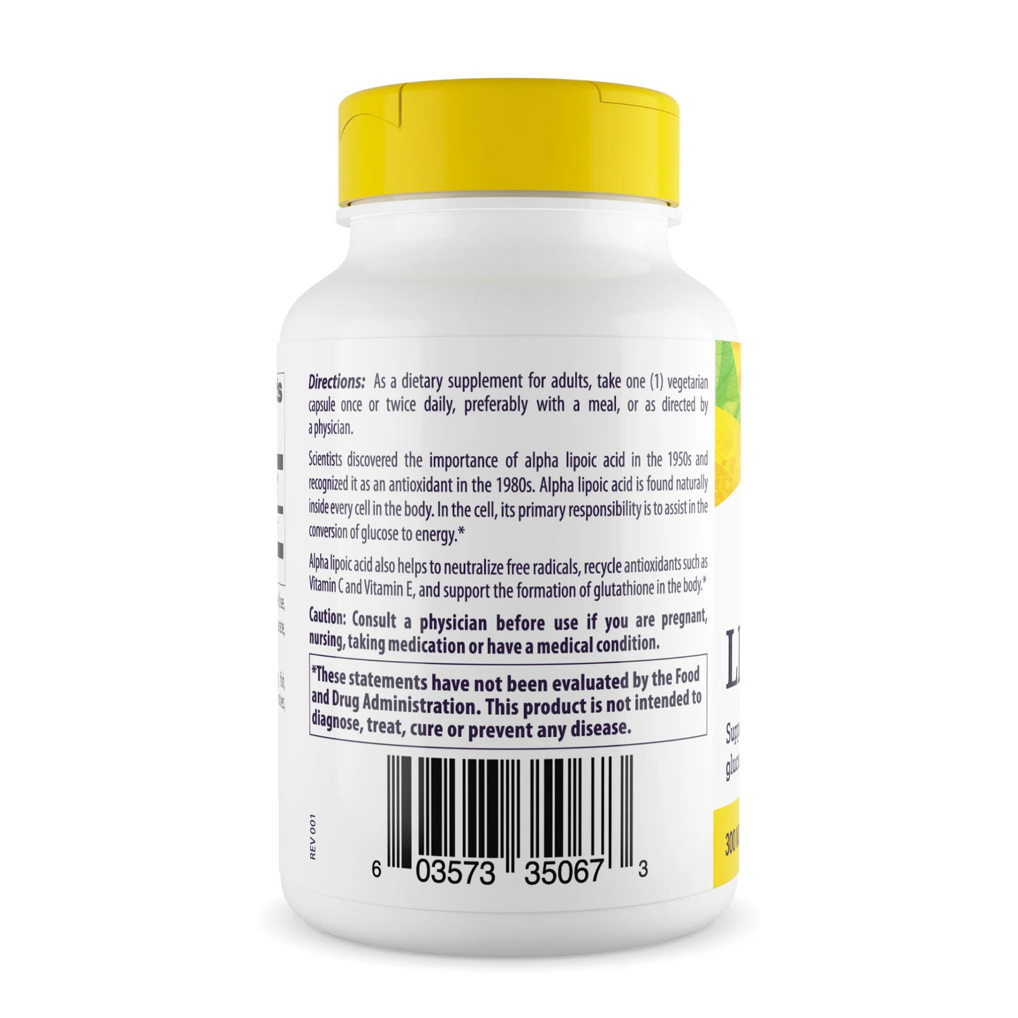 Healthy Origins Ácido Alfa Lipóico 300 mg, 150 Cápsulas