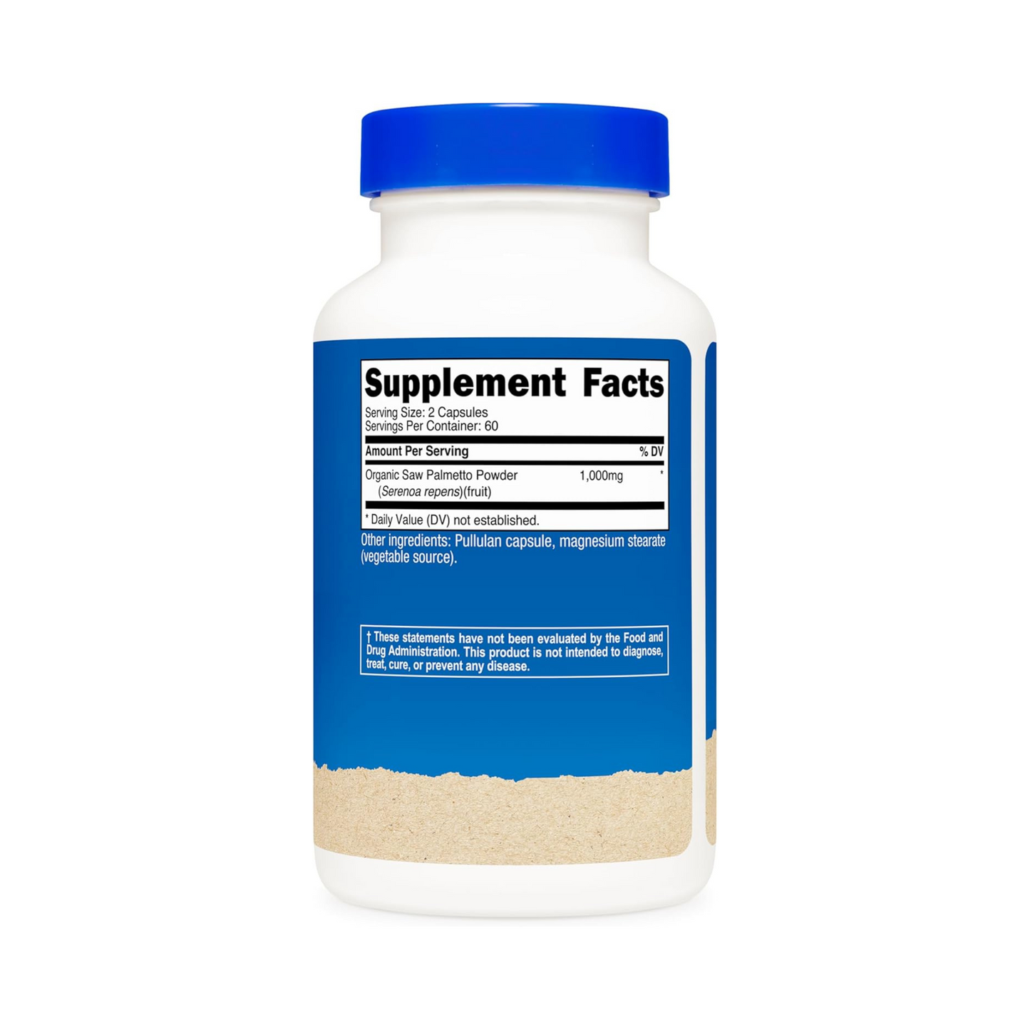 Nutricost Saw Palmetto 1000mg (Em duas capsulas), 120 Cápsulas
