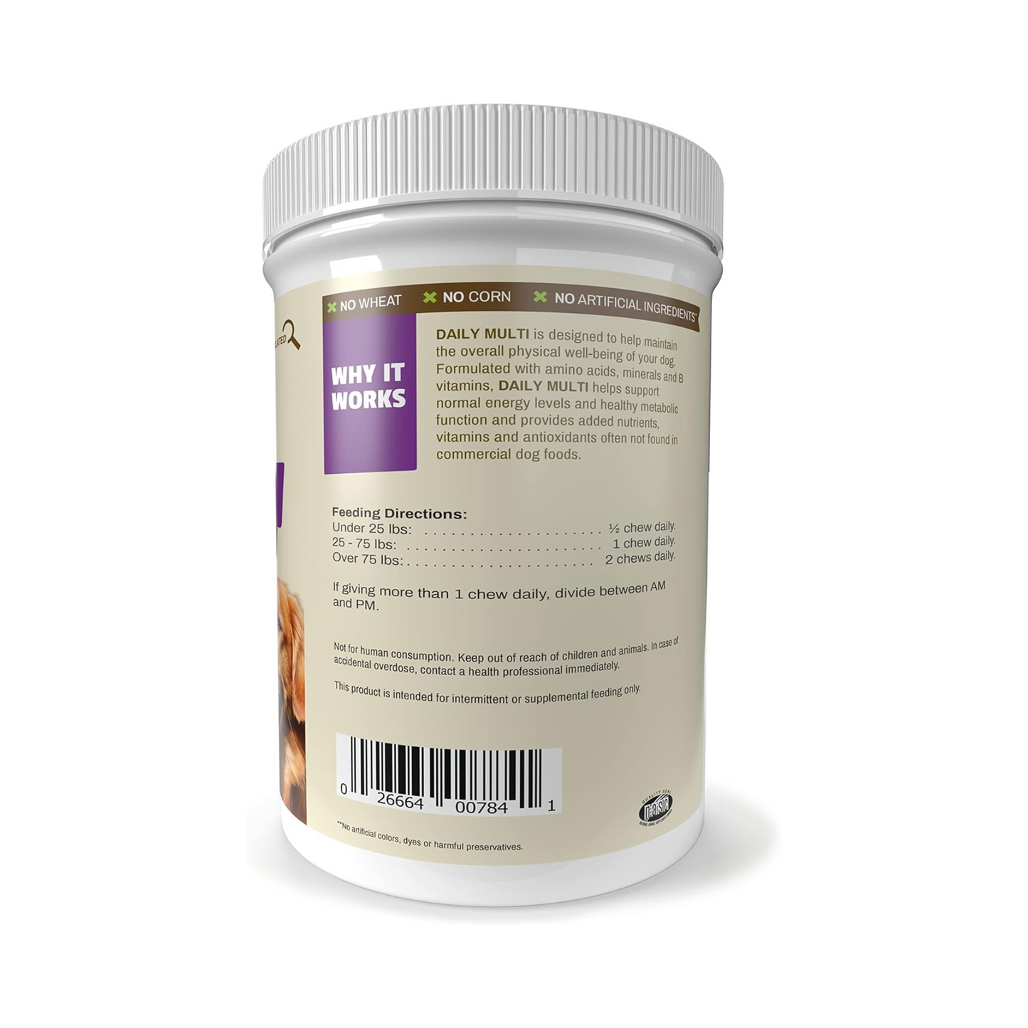 Pet Naturals Multivitamínico Diário para Cães, 150 Mastigáveis Sabor Vegetal