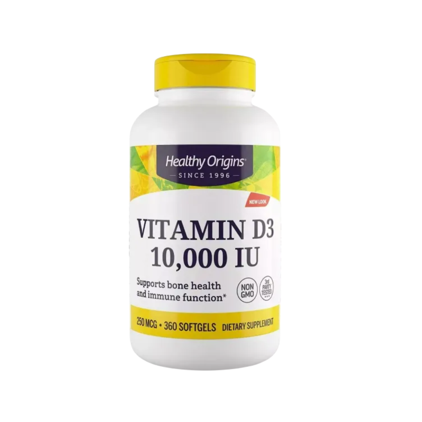 Combo 2 Healthy Origins Vitamina D3 10.000 UI, 360 Softgels + 2 Carlyle Vitamina K2 MK7 100 mcg, 150 Softgels