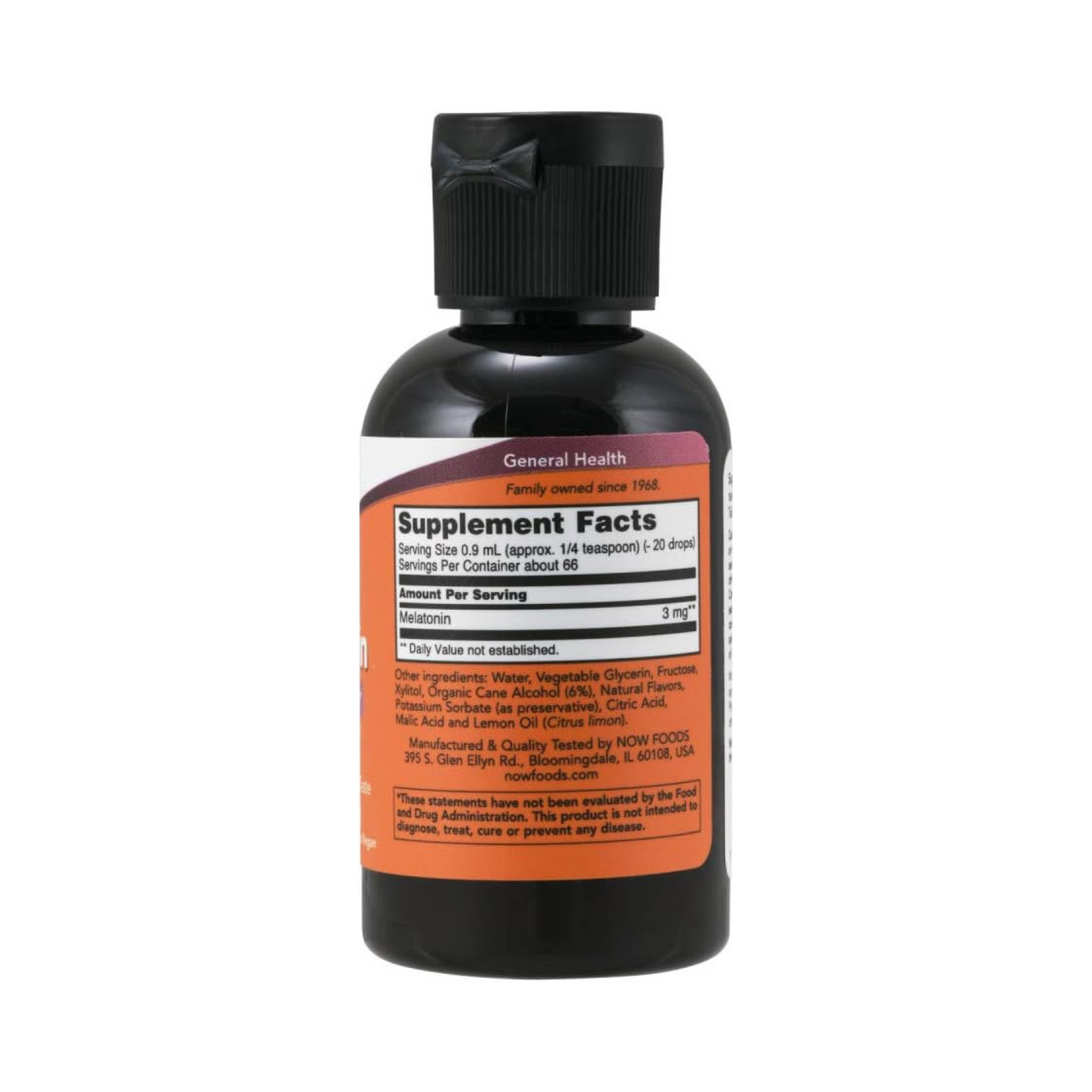 Now, Melatonina Líquida, 3 mg por Porção, 60 ml