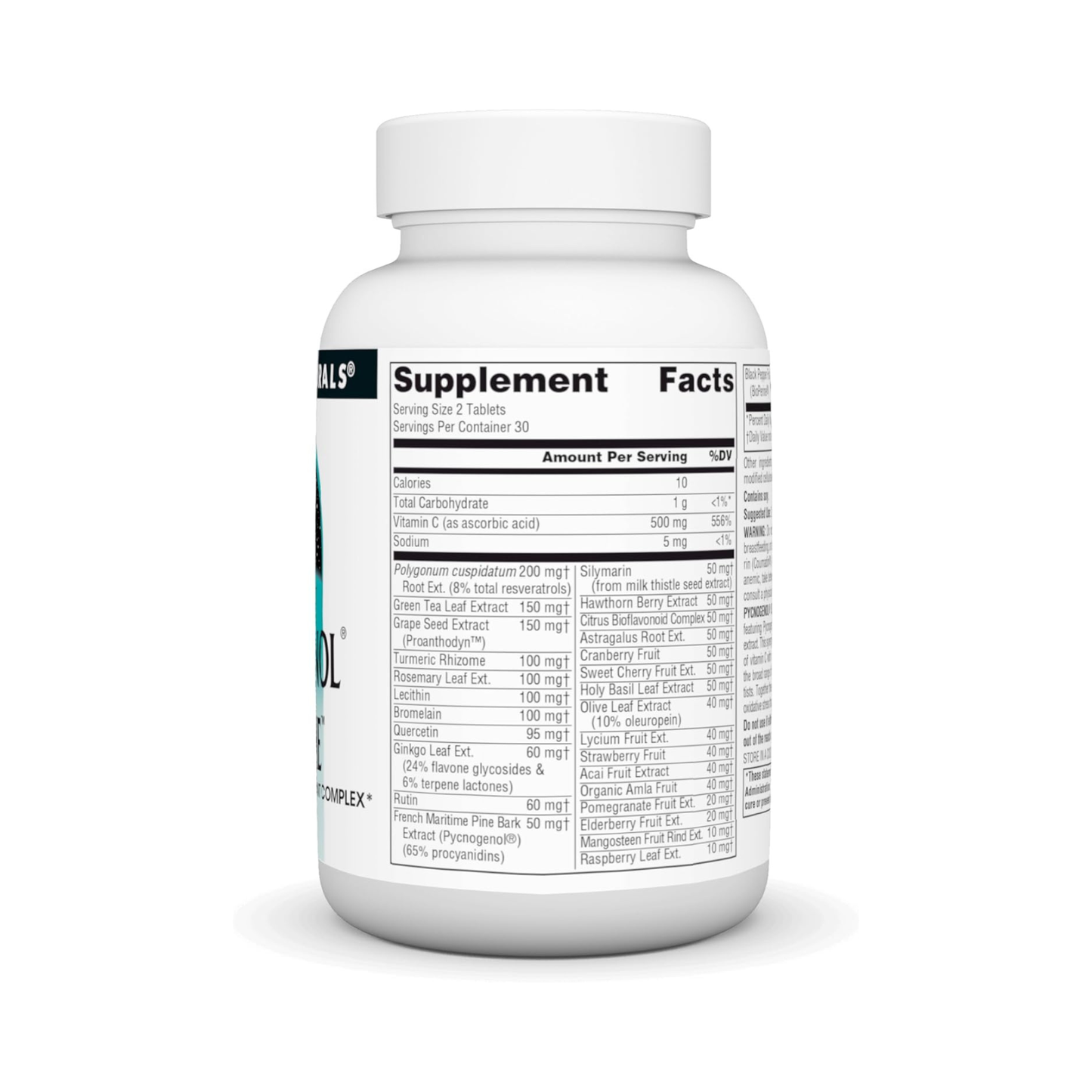 Source Naturals Pycnogenol Supreme, Complexo Antioxidante de Frutas Vermelhas e Botânico, 60 Comprimidos