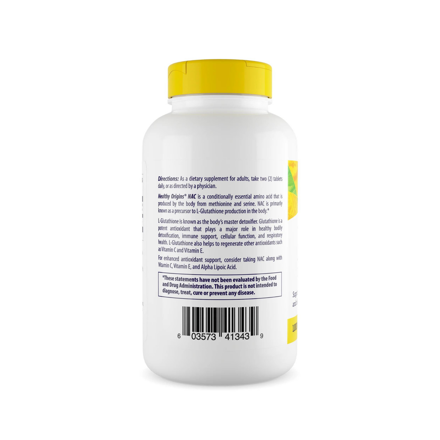 Healthy Origins N-acetil-L-cisteína (NAC) 1000 mg, 240 comprimidos