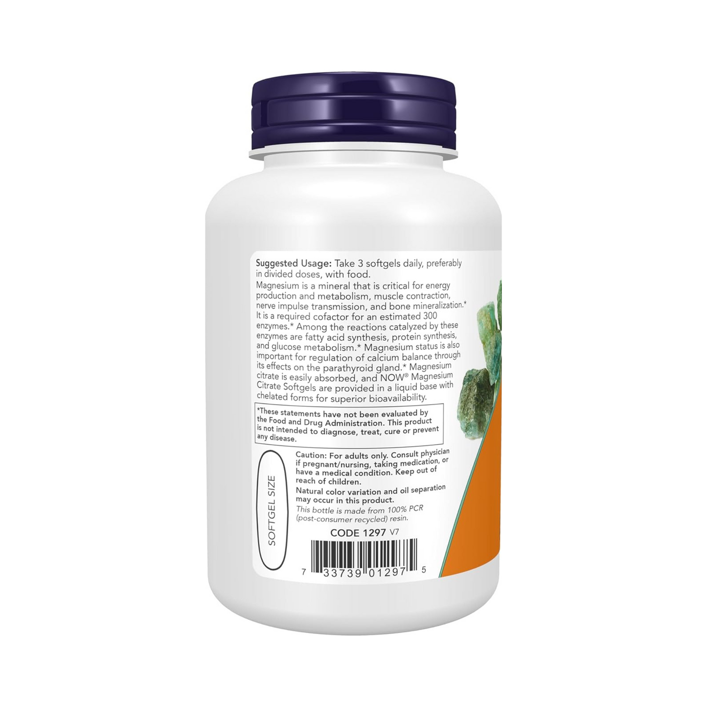 NOW Foods, citrato de magnésio, com glicinato e malato, 90 Softgels