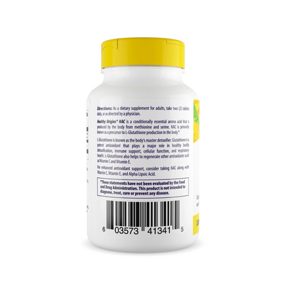 Healthy Origins NAC (N-Acetyl Cysteine) 1000 mg 120 Tabs
