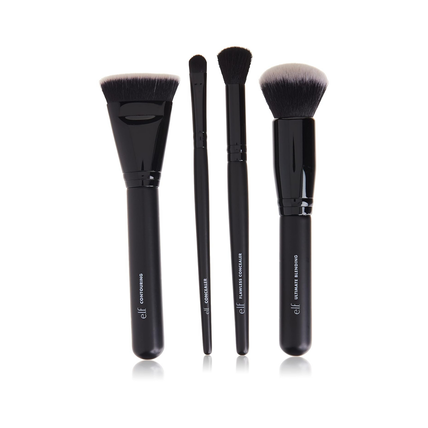 E.L.F. Kit de Pincéis Complexion Perfection, 4 Peças, Vegano e Livre de Crueldade