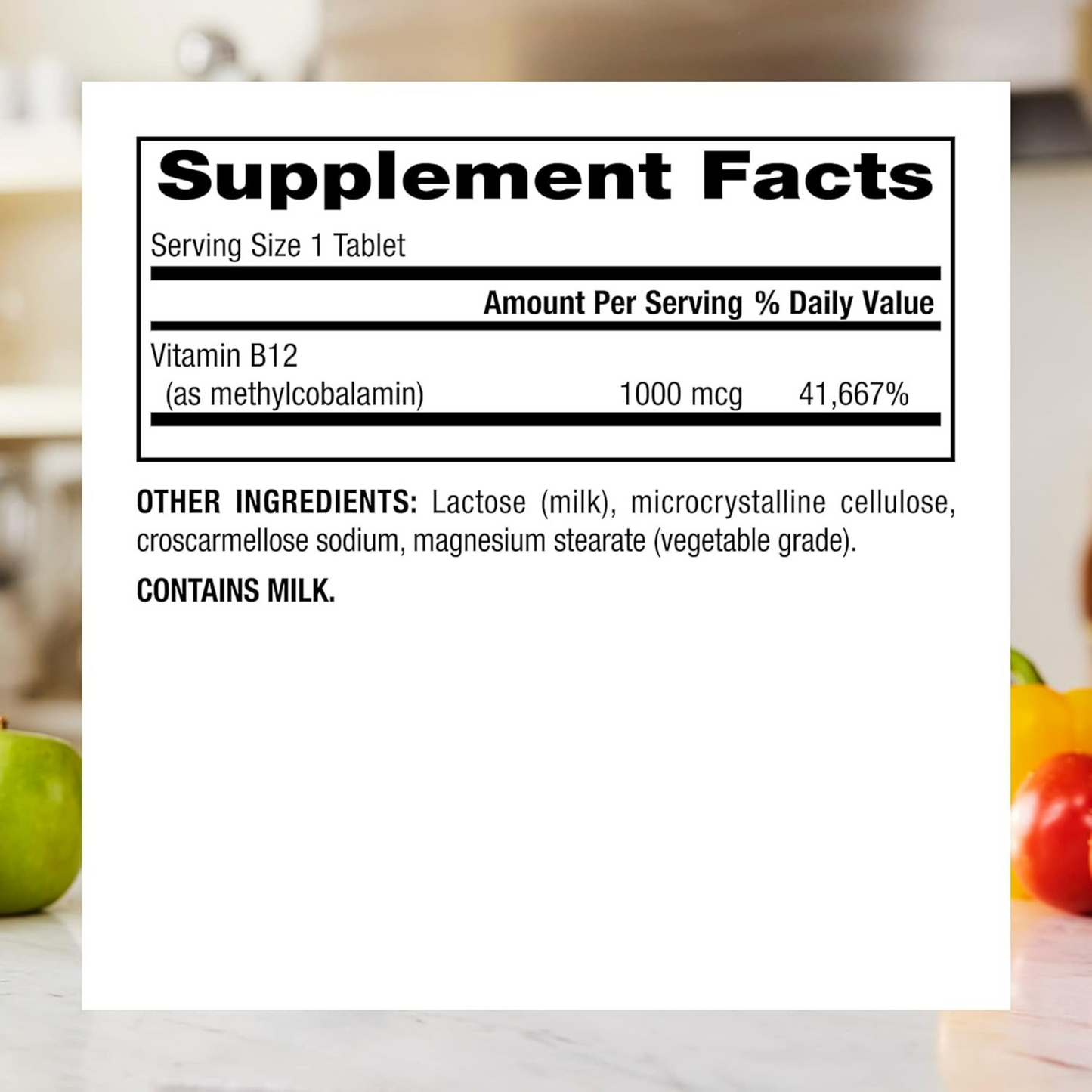 Webber Naturals Vitamina B12 1000 mcg, 150 Comprimidos