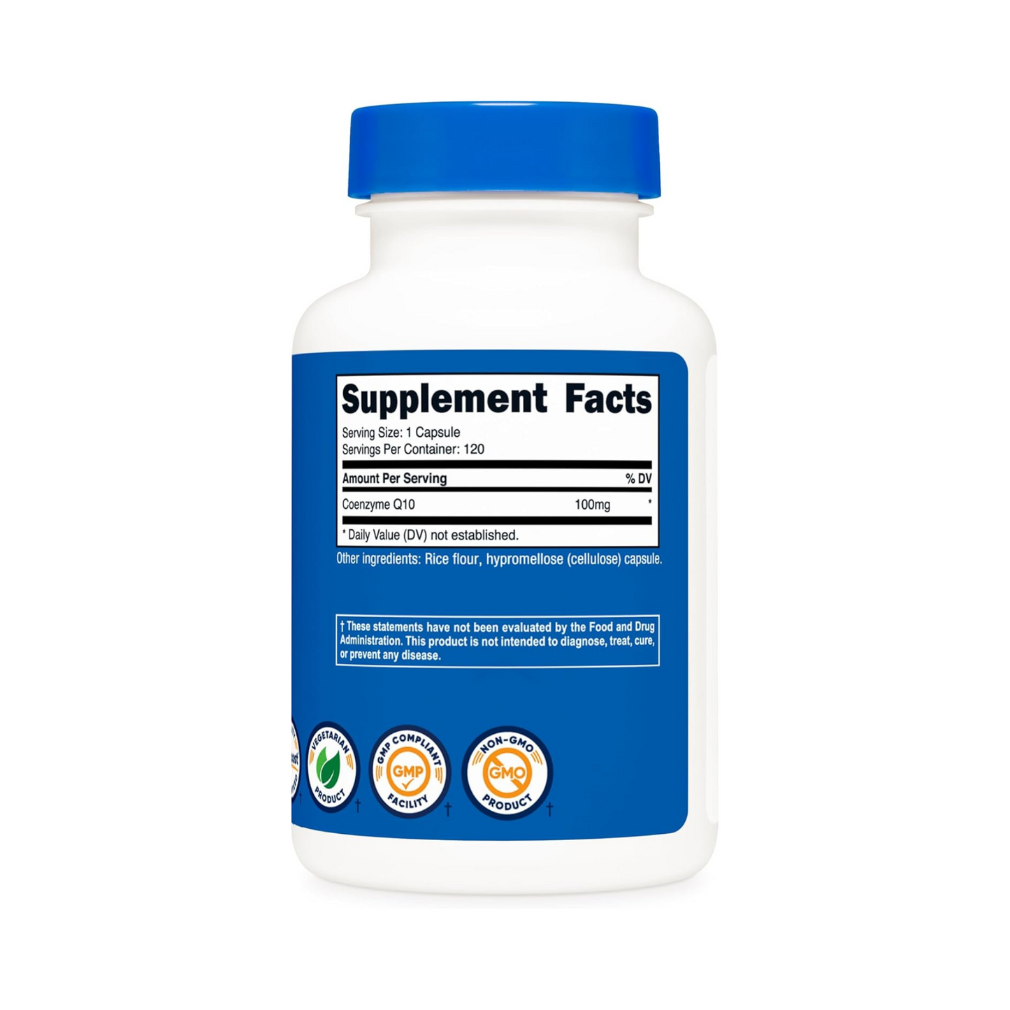 Nutricost CoQ10 200 mg 120 Cápsulas Vegetarianas