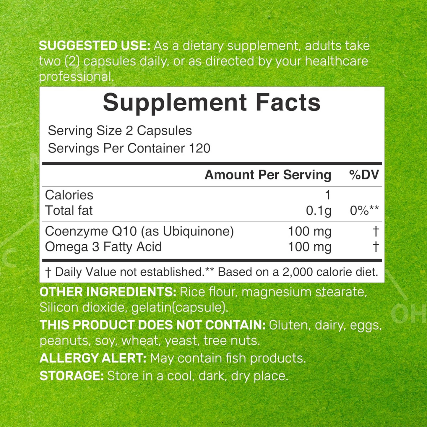Deal Supplement CoQ10 100 mg com Ômega 3 100 mg 240 Cápsulas