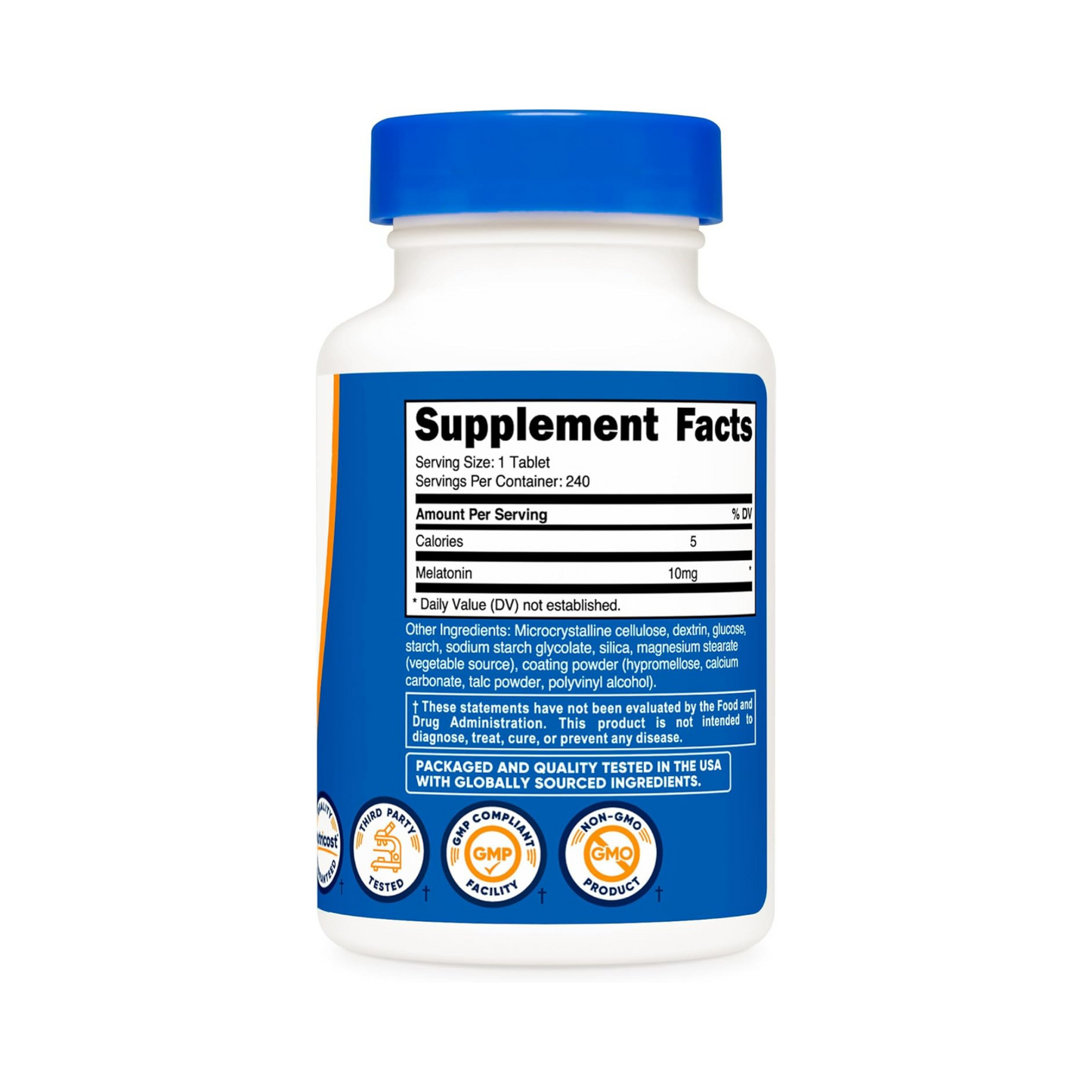 Nutricost Melatonina, 10mg - 240 Comprimidos