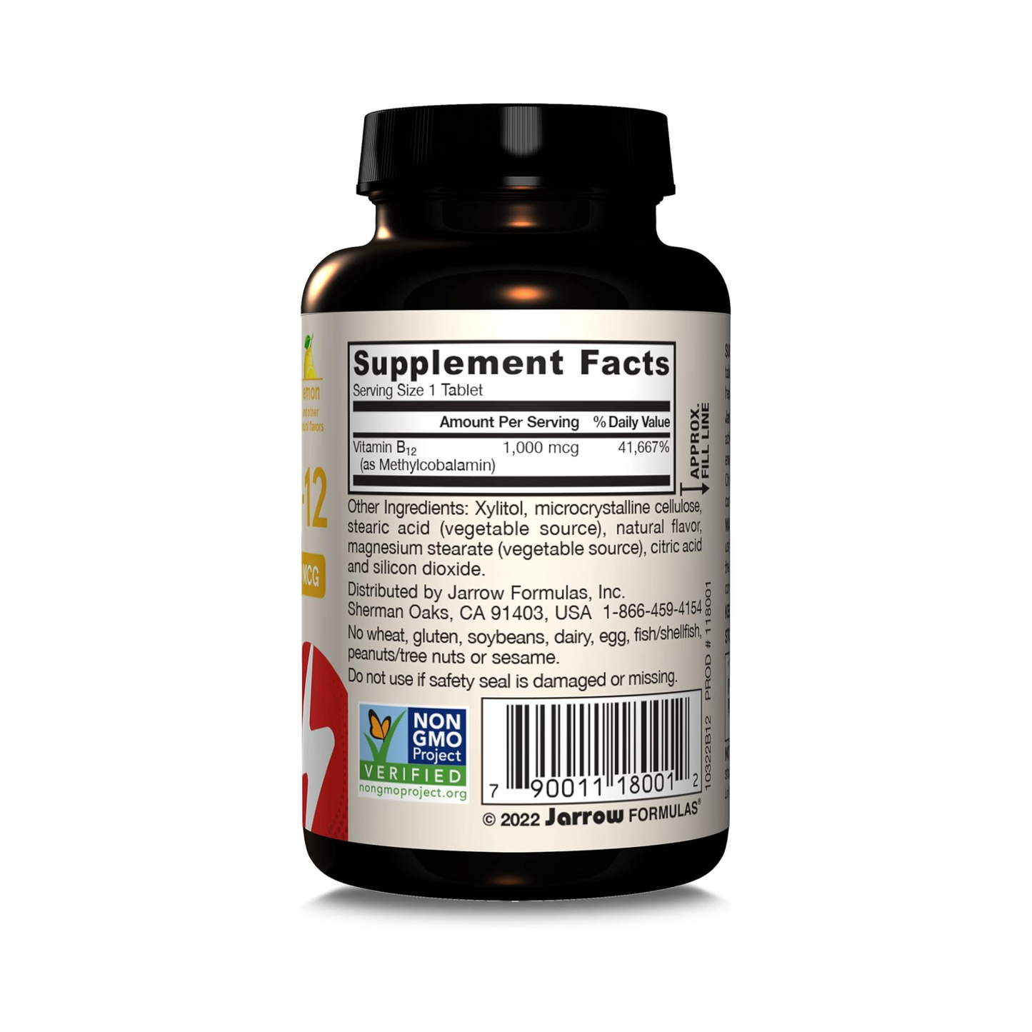 Combo Jarrow B12 Metilada 1000 mcg, 100 Comprimidos + Healthy Origins Metilfolato 800 mcg, 120 Cápsulas