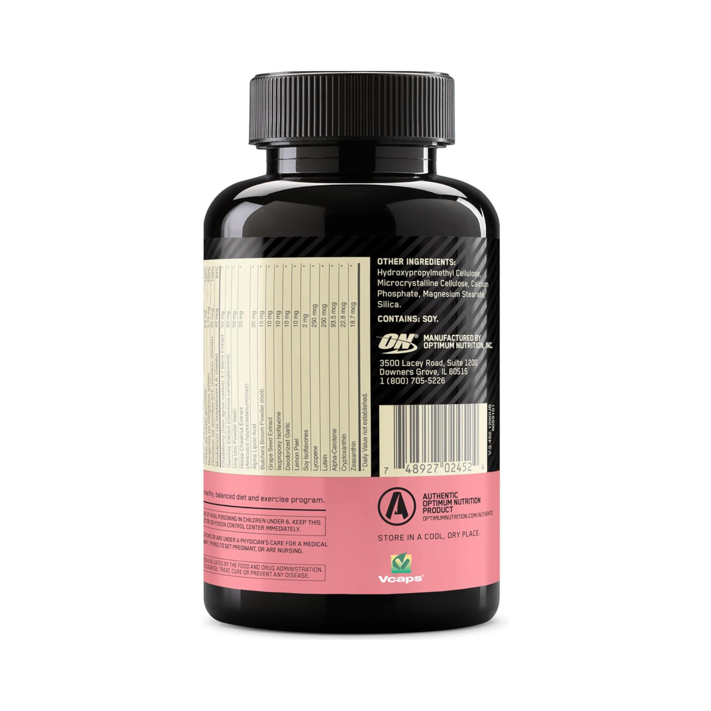 Optimum Nutrition Multivitamínico Diário Opti-Women para Mulheres, 120 Cápsulas