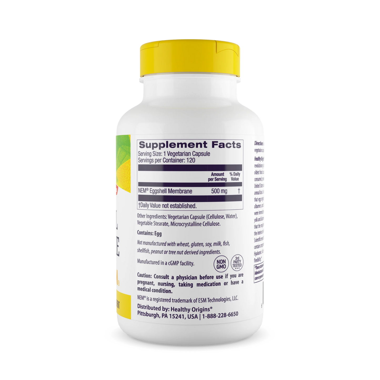 Healthy Origins, Eggshell Membrane, 500 mg (NEM®), 120 Vcaps